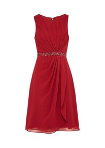Mascara, Damen Cocktailkleid mit Ziersteinbesatz, Bordeaux