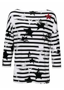 Heine, Damen Ringelshirt, Schwarz / Wei&szlig;