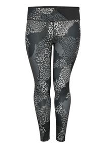 Only Play, Damen Trainingstights, Grau / Schwarz / Naturwei&szlig;