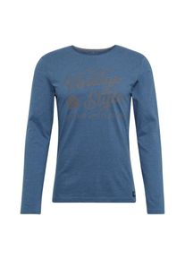 Tom Tailor, Herren T-Shirt, Himmelblau / Grau