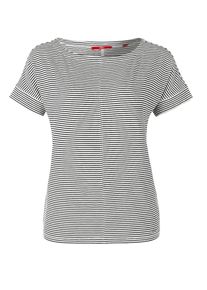 s.Oliver RED LABEL, Damen Shirt, Schwarz / Wei&szlig;