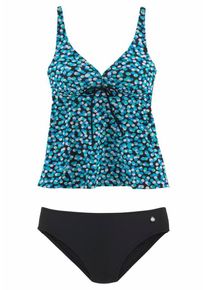 Lascana, Damen B&uuml;gel-Tankini, T&uuml;rkis / Schwarz