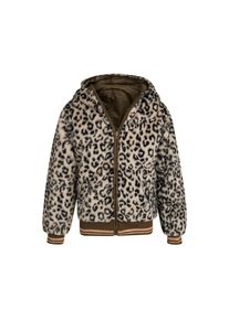 WE Fashion, M&auml;dchen Jacke 'Maddy', Beige / Khaki / Schwarz
