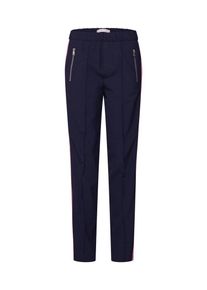 Oui, Damen Hose, Dunkelblau / Pink