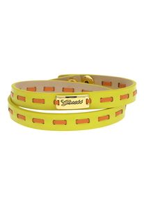 Guess, Damen Wickelarmband Leder Gelb/Orange UBB21308, Limone