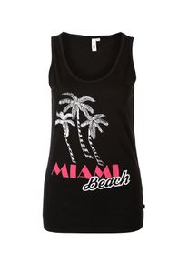 Q/S Designed By, Damen Tanktop, Pink / Schwarz / Weiß