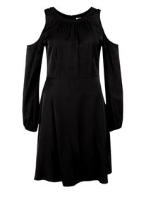 Q/S Designed By, Damen Cold Shoulder-Kleid, Schwarz