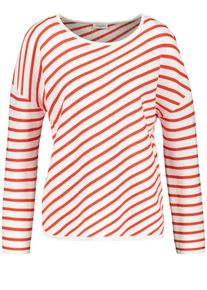 Gerry Weber, Damen Pullover, Rot / Wei&szlig;