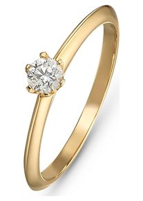Christ, Damen Ring '87436527', Gold / Wei&szlig;