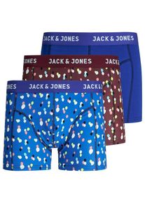 Jack & Jones JACK & JONES, Herren Boxershorts, Blau / Royalblau / Burgunder