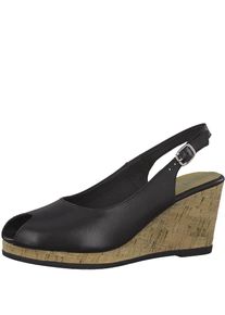 Tamaris, Damen Sandale, Schwarz