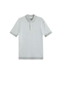 Mango Man, Herren Poloshirt 'Pixel', Hellgrau