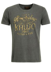 Khujo, Herren Shirt 'TAZZ', Dunkelgrau