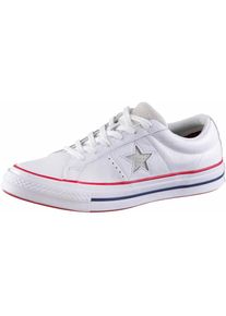 Converse, Herren Sneaker 'One Star Ox', Navy / Graumeliert / Hellrot / Wei&szlig;