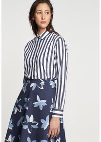 Seidensticker, Damen Bluse 'Schwarze Rose', Ultramarinblau / Weiß