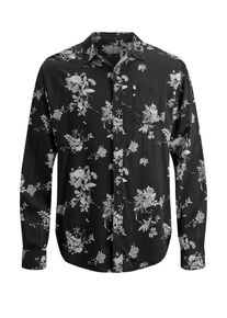 Jack & Jones JACK & JONES, Herren Hemd, Hellgrau / Schwarz / Weiß
