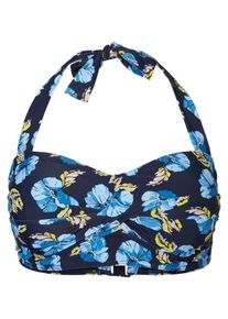 JUNAROSE, Damen Bikini-Top, Navy / Gelb