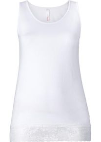 sheego Casual, Damen Top, Weiß
