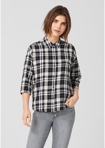 Q/S Designed By, Damen Karobluse, Schwarz / Wei&szlig;