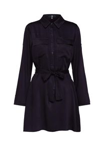 Missguided, Damen Kleid 'TIE WAIST UTILITY SHIRT DRESS', Schwarz