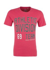 s.Oliver RED LABEL, Herren Sportives Printshirt, Dunkelpink