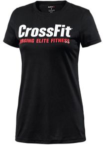 Reebok, Damen T-Shirt 'FEF Speedwick', Rot / Schwarz / Weiß