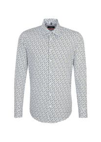 Seidensticker, Herren Hemd, Kobaltblau / Oliv / Wei&szlig;