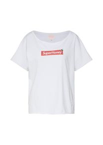 Oh Yeah!, Damen Shirt 'SuperHoney Box', Wei&szlig;
