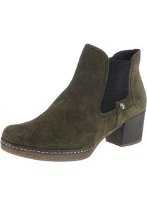 Rieker, Damen Stiefeletten, Khaki / Schwarz