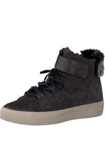 Tamaris, Damen Sneaker aus Leder, Anthrazit