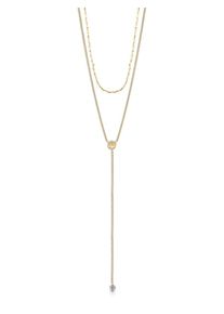 Guess, Damen Kette 'Uptown Chic, UBN28035', Gold / Weiß