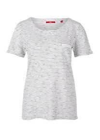 s.Oliver RED LABEL, Damen Ringelshirt, Blau / Wei&szlig;