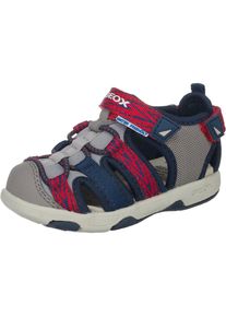 Geox, Sandalen 'SAND.MULTY', Blau / Grau / Blutrot