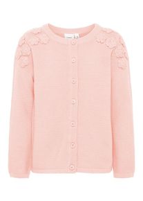 name it, M&auml;dchen Strickjacke, Rosa