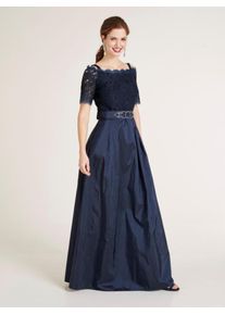 Heine, Damen Abendkleid mit Spitze, Marine