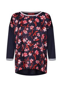 s.Oliver RED LABEL, Damen Blusenshirt, Nachtblau / Rosa / Rot