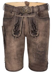 Spieth & Wensky SPIETH & WENSKY, Herren Lederhose 'Hades', Brokat