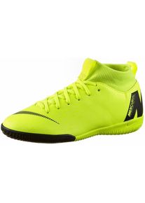 Nike, Fu&szlig;ballschuh 'JR MERCURIAL SUPERFLYX 6 ACADEMY GS IC', Neongelb / Schwarz