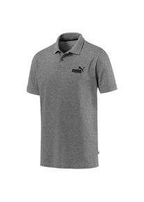 Puma, Herren Polo 'Essentials', Silbergrau / Schwarz