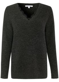 Tom Tailor Denim, Damen Pullover, Anthrazit / Schwarz