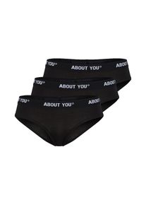 ABOUT YOU, Damen Panty, Schwarz / Weiß