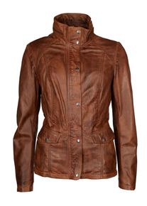 Mustang, Damen Lederjacke 'Chesham', Braun