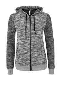 Q/S Designed By, Damen Sweatjacke, Graumeliert