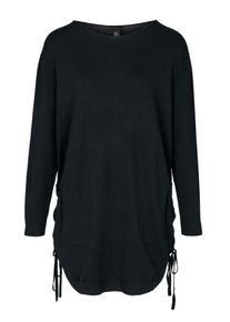 Heine, Damen Longpullover, Schwarz