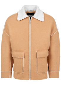 Urban Classics, Herren Winterjacke, Camel / Weiß