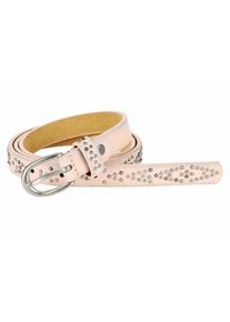 Heine, Damen Gürtel mit Metallic-Effekt, Rosé