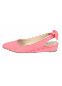 Heine, Damen Slingballerina aus Microfaser, Koralle