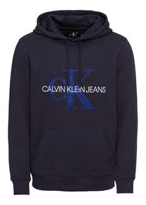 Calvin Klein Jeans, Herren Sweatshirt 'TOWELING MONOGRAM', Blau / Nachtblau / Wei&szlig;