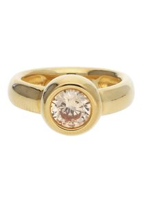 JOOP!, Damen Fingerring Lana mit funkelndem Zirkoniastein JPRG90736B, Gold