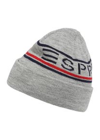 Esprit, Strickm&uuml;tze mit Umschlag, Grau